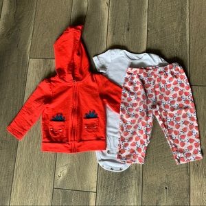 Carter’s | Strawberry Hoodie Outfit